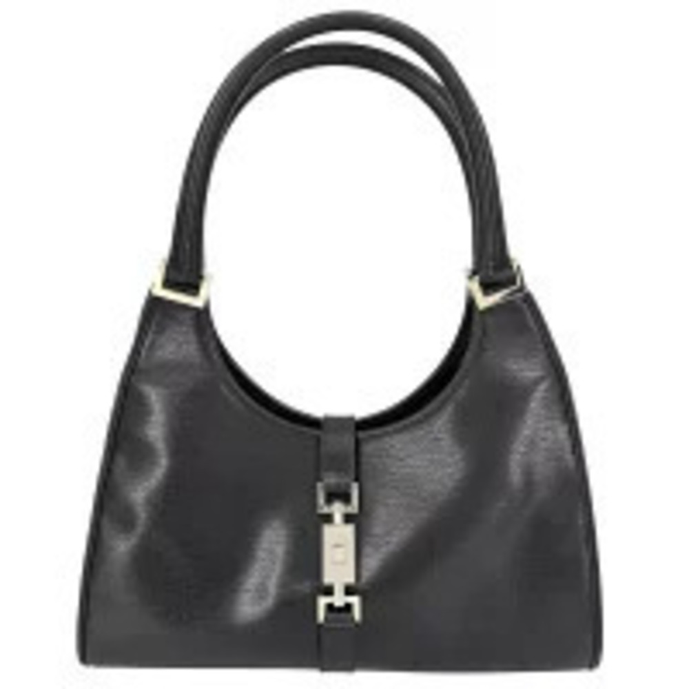 Gucci Hobo Shoulder Bag Jackie Leather Black